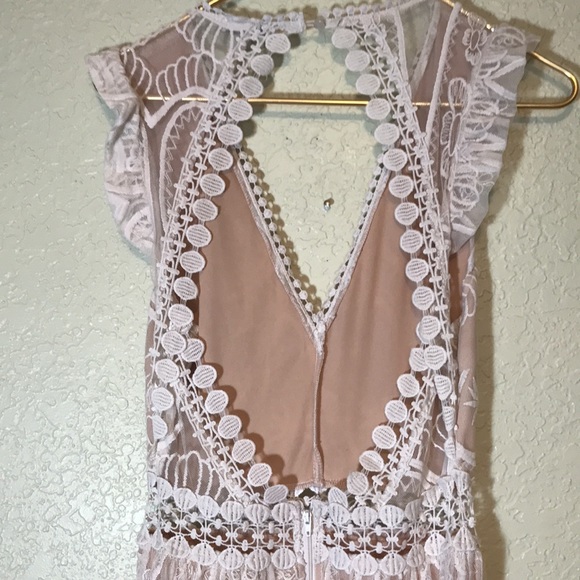 Lace dress floor length - Picture 5 of 10